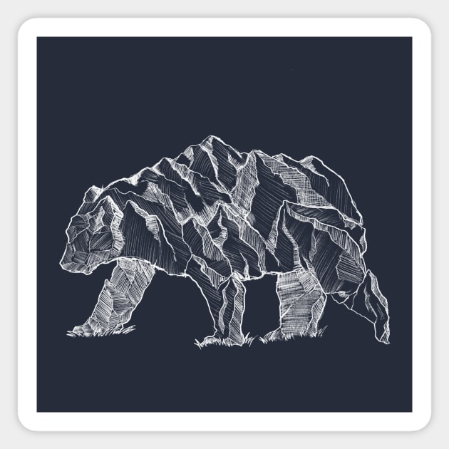 Peak Bear (Light) Sticker by Mainahste